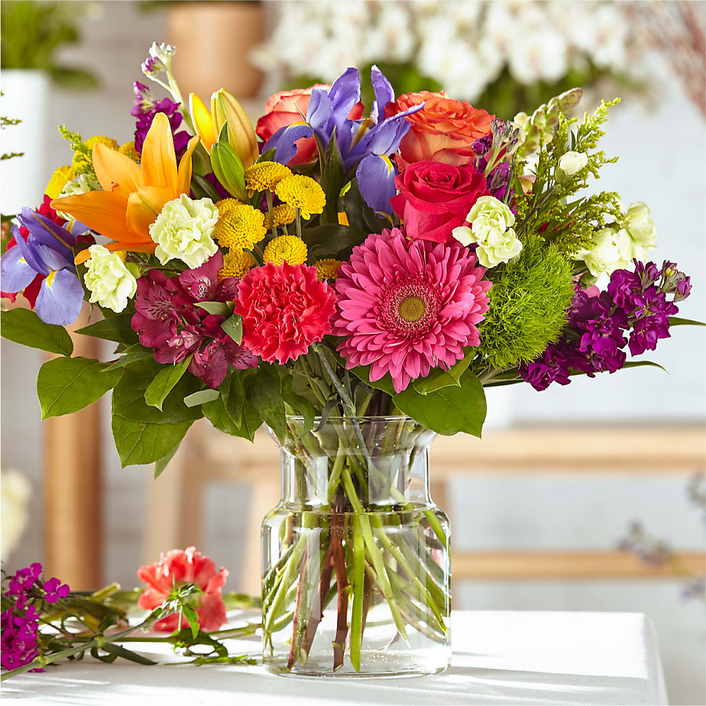 Bold & Bright – A Florist Original – Velvet Leaf And Stem, Las Vegas NV