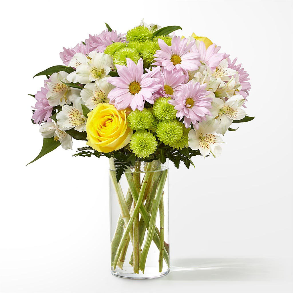 Sweet Spring Delight Bouquet – Velvet Leaf And Stem, Las Vegas NV