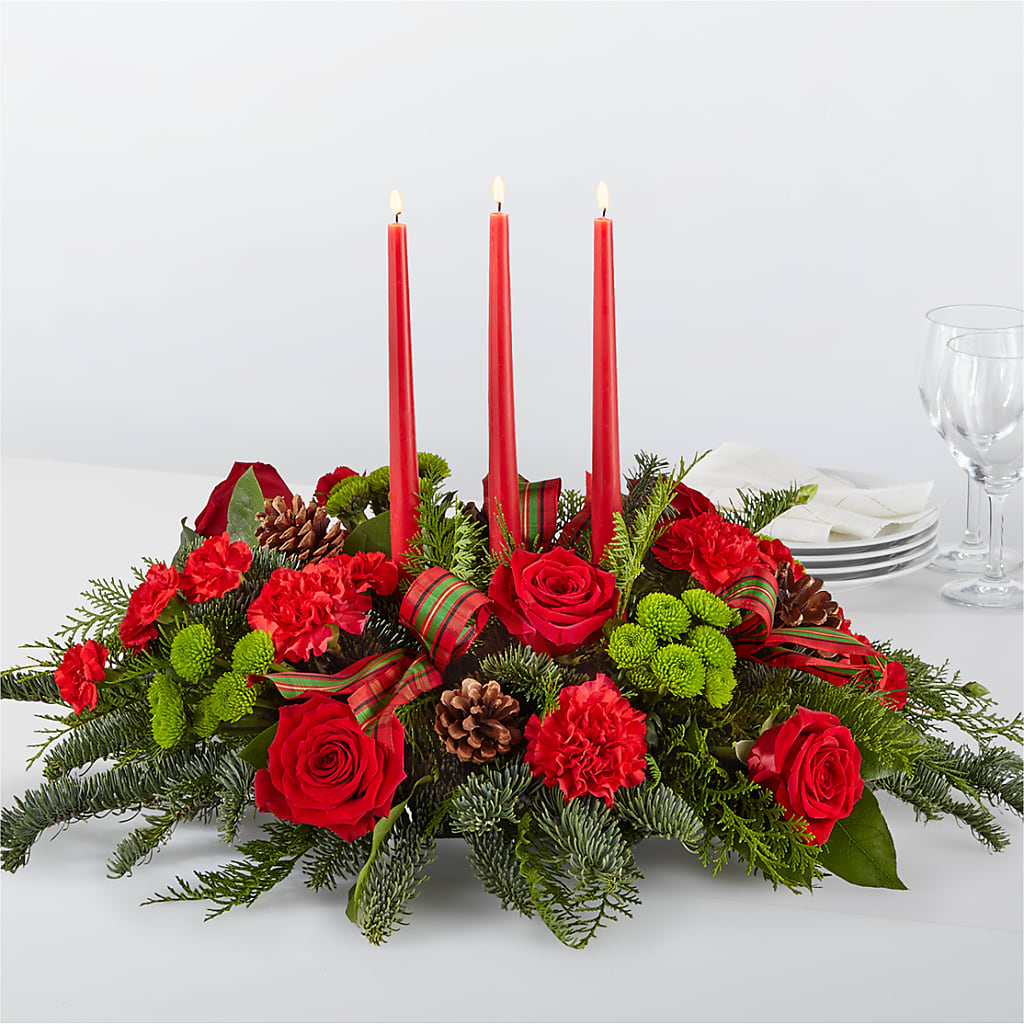 By the Candlelight Centerpiece – Velvet Leaf And Stem, Las Vegas NV