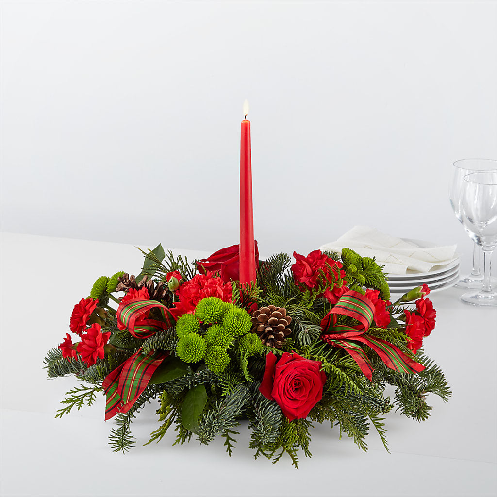 By the Candlelight Centerpiece – Velvet Leaf And Stem, Las Vegas NV