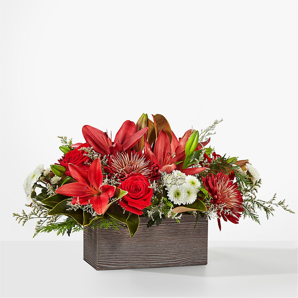 Christmas Break Bouquet – Velvet Leaf And Stem, Las Vegas NV
