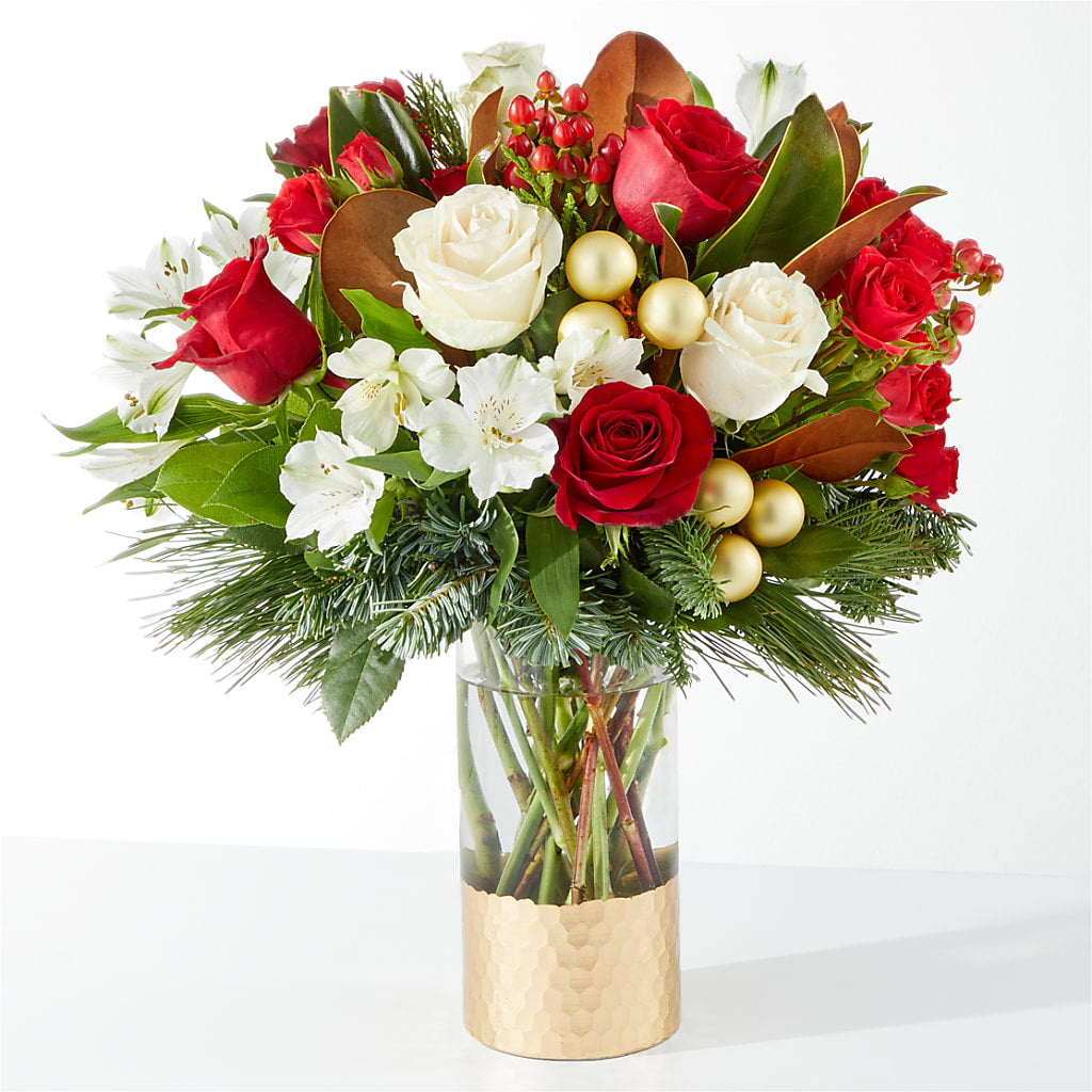 Joy & Jolly Bouquet – Velvet Leaf And Stem, Las Vegas NV