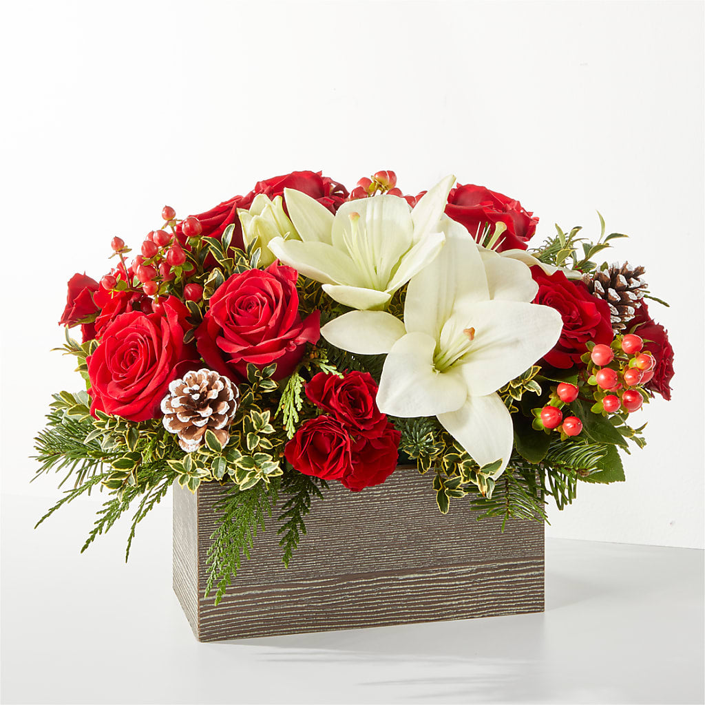 Snowy Wonderland Bouquet – Velvet Leaf And Stem, Las Vegas NV