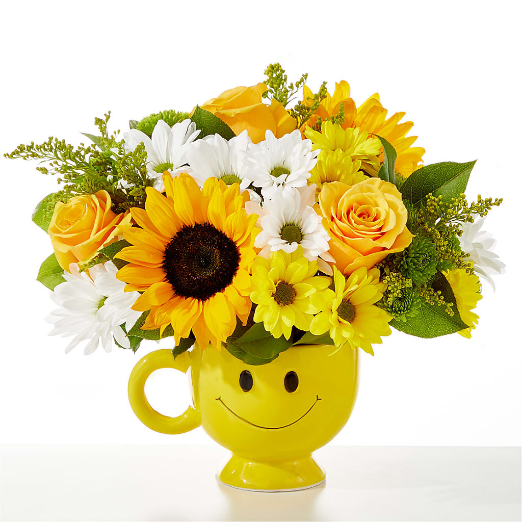 Be Happy Bouquet – Velvet Leaf And Stem, Las Vegas NV