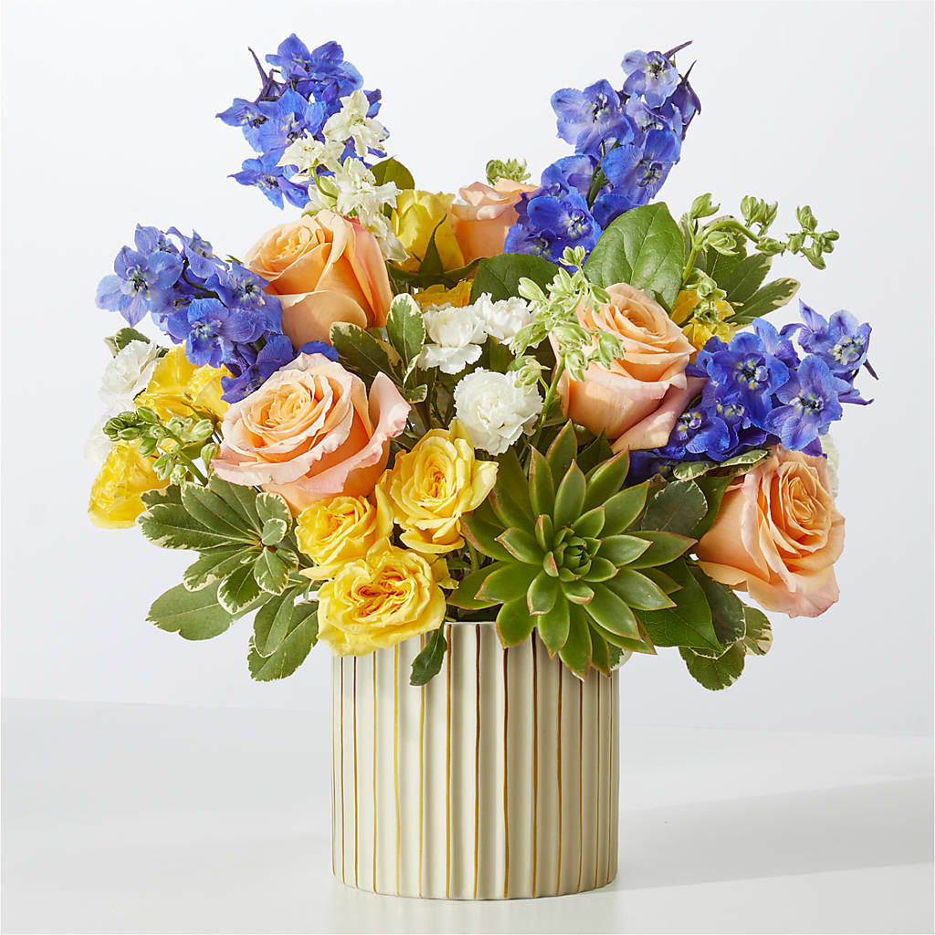Cobalt Reverie Bouquet – Velvet Leaf And Stem, Las Vegas NV