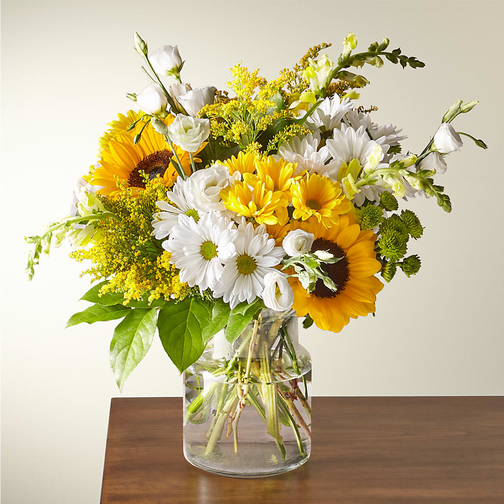 Hello Sunshine Bouquet – Velvet Leaf And Stem, Las Vegas NV