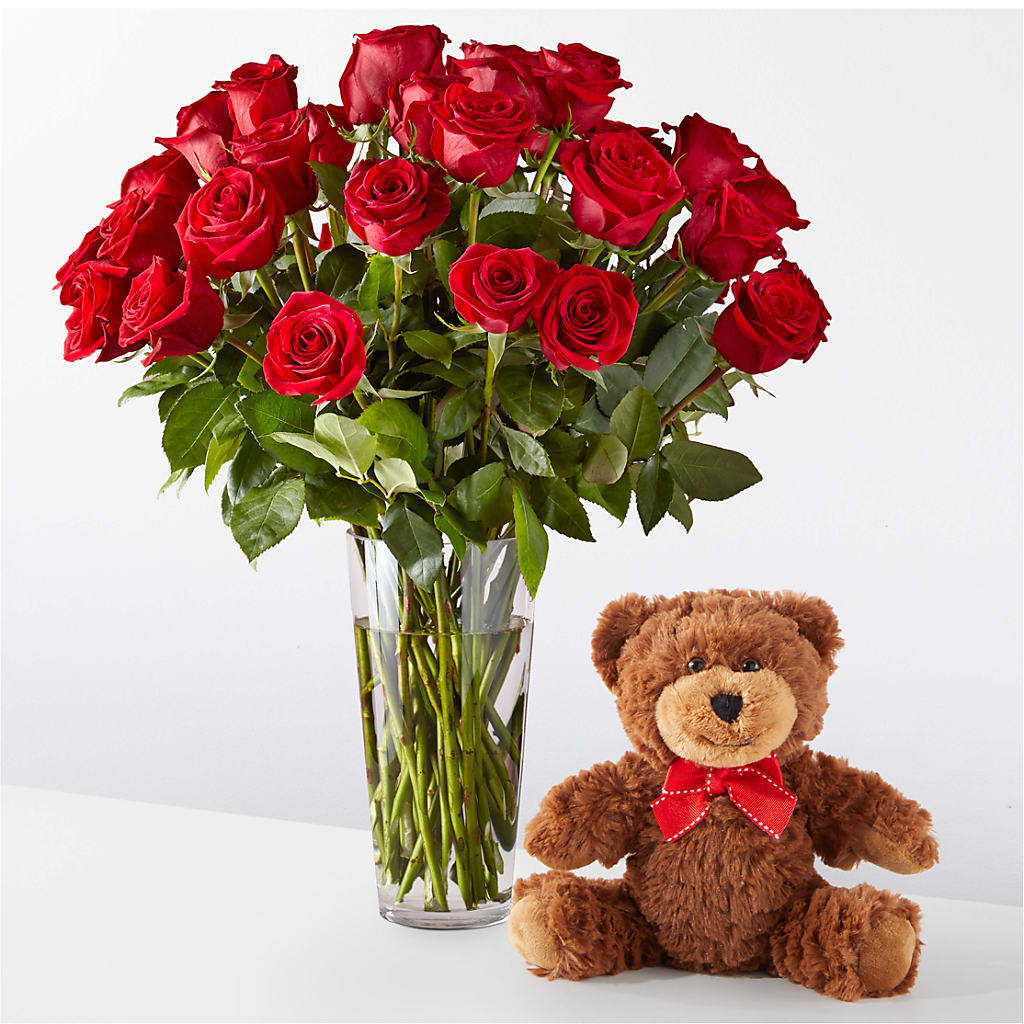 Romantic Long Stem Red Rose Bouquet Bundles – Velvet Leaf And Stem, Las Vegas NV
