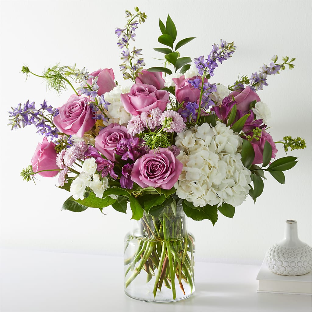Violet Caress Bouquet – Velvet Leaf And Stem, Las Vegas NV
