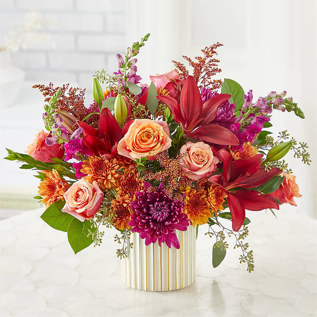 Burgundy Landscape Bouquet – Velvet Leaf And Stem, Las Vegas NV