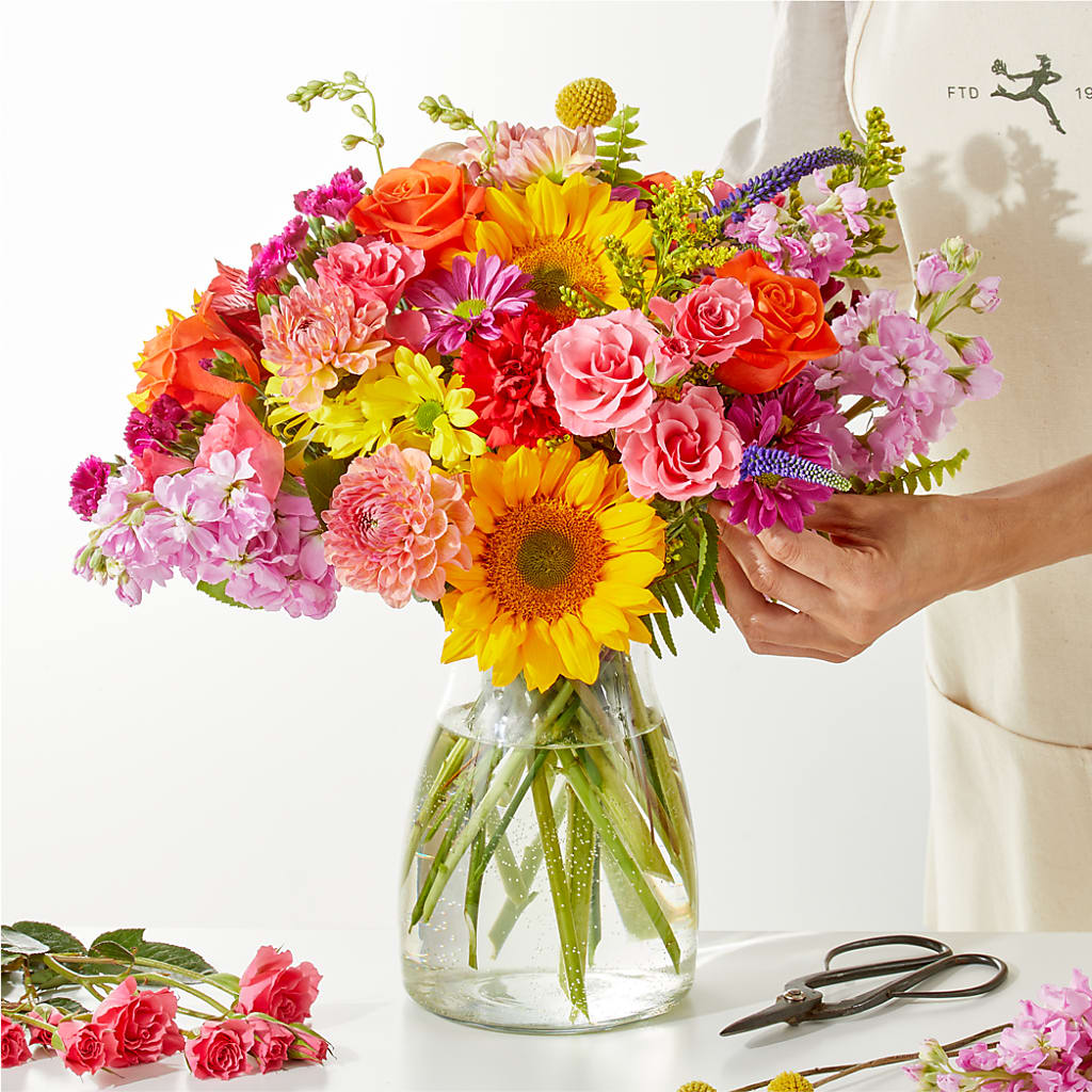 Cue the Confetti - A Florist Original – Velvet Leaf And Stem, Las Vegas NV