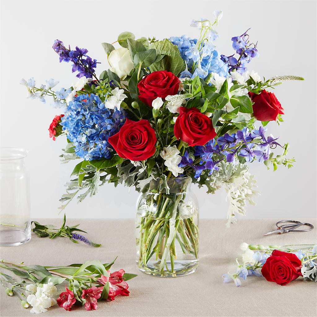 Star Spangled - A Florist Original – Velvet Leaf And Stem, Las Vegas NV