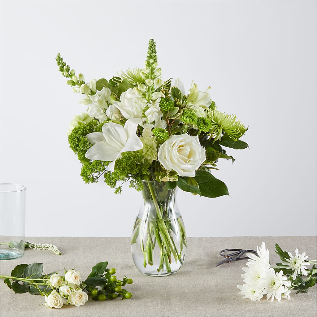 Irish Garden - A Florist Original – Velvet Leaf And Stem, Las Vegas NV