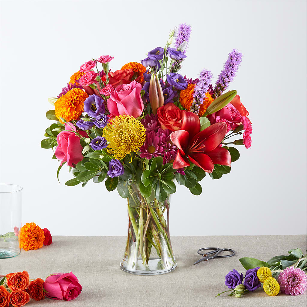 Feast of Color – A Florist Original – Velvet Leaf And Stem, Las Vegas NV