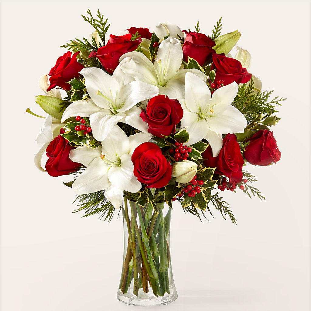 Sparkling Snowflakes Bouquet – Velvet Leaf And Stem, Las Vegas NV