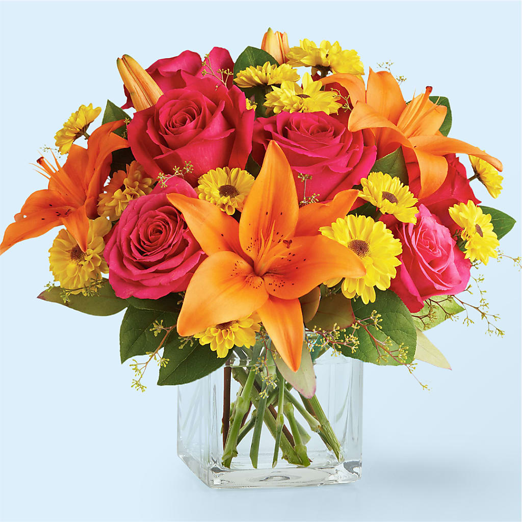 Neon Lights Bouquet – Velvet Leaf And Stem, Las Vegas NV