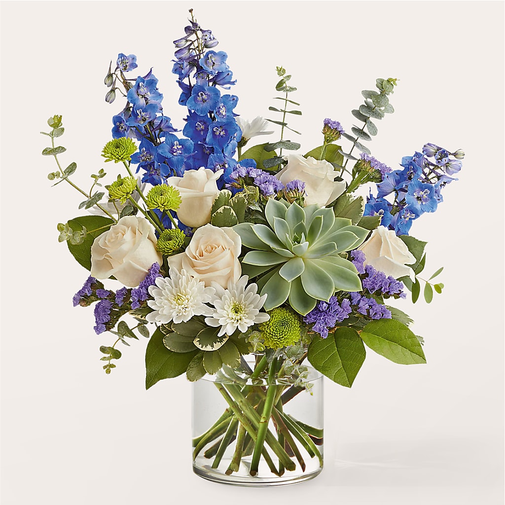 Cerulean Waves Bouquet – Velvet Leaf And Stem, Las Vegas NV