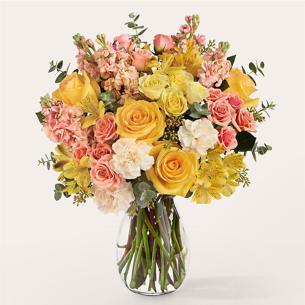 Slice of Sunrise Bouquet – Velvet Leaf And Stem, Las Vegas NV