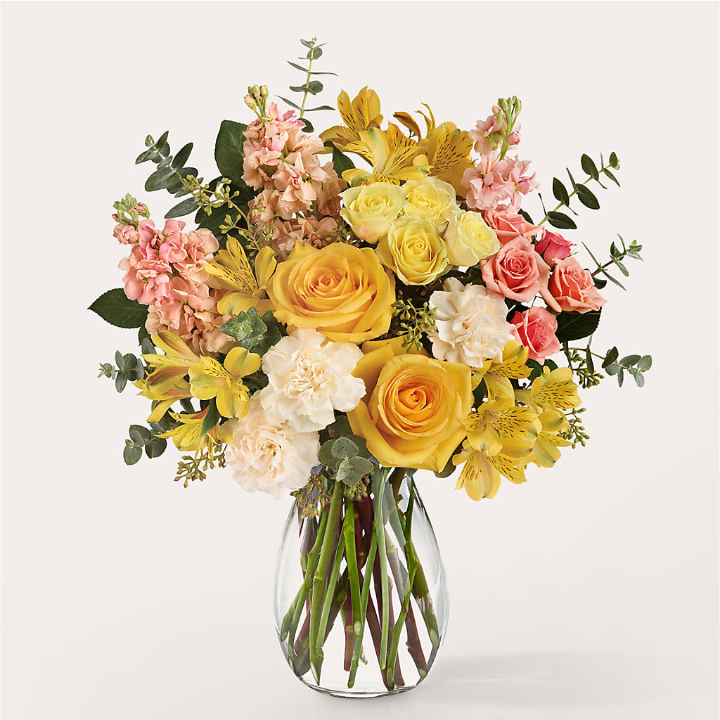 Slice of Sunrise Bouquet – Velvet Leaf And Stem, Las Vegas NV
