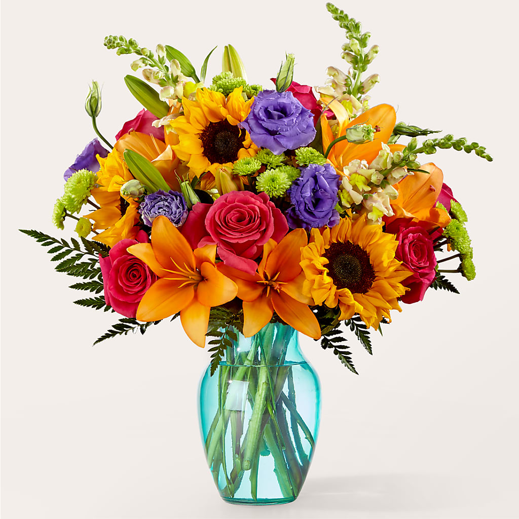 Double Rainbow Bouquet – Velvet Leaf And Stem, Las Vegas NV