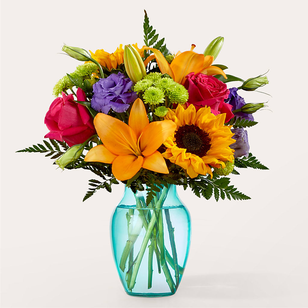 Double Rainbow Bouquet – Velvet Leaf And Stem, Las Vegas NV