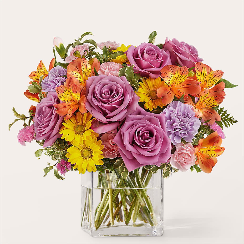 Shades of Happiness Bouquet – Velvet Leaf And Stem, Las Vegas NV