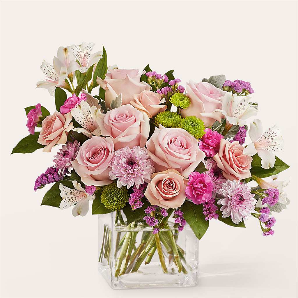 Pink Suede Bouquet – Velvet Leaf And Stem, Las Vegas NV