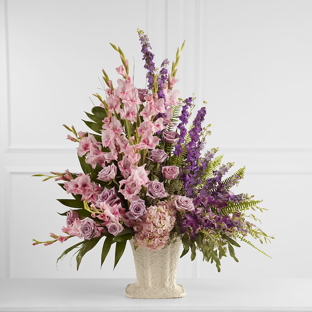Flowing Garden Arrangement – Velvet Leaf And Stem, Las Vegas NV