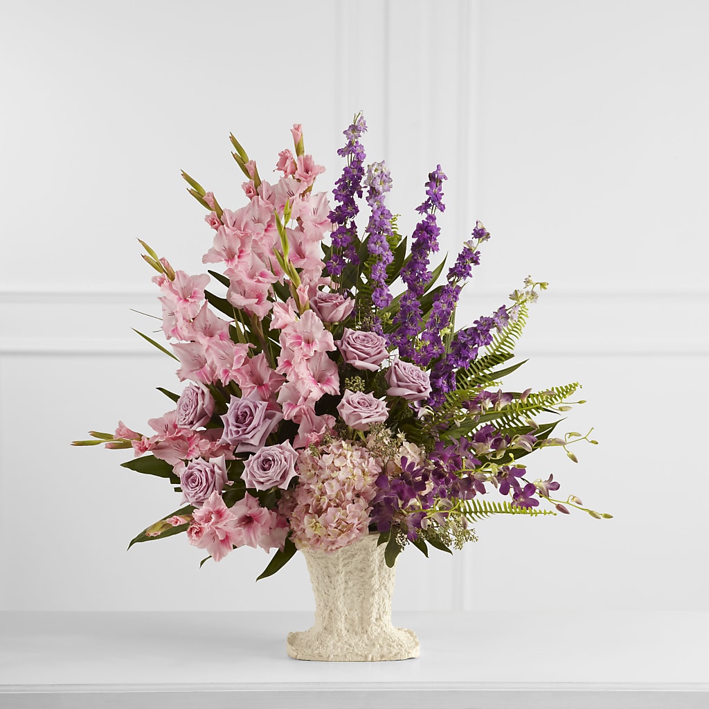 Flowing Garden Arrangement – Velvet Leaf And Stem, Las Vegas NV