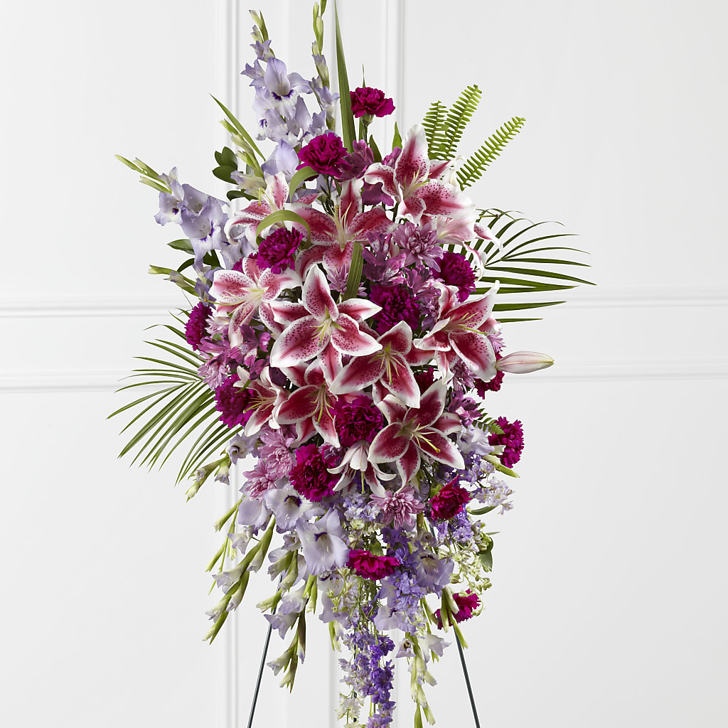 Tender Touch Standing Spray – Velvet Leaf And Stem, Las Vegas NV
