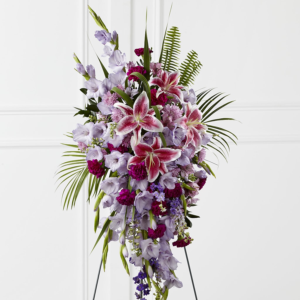 Tender Touch Standing Spray – Velvet Leaf And Stem, Las Vegas NV