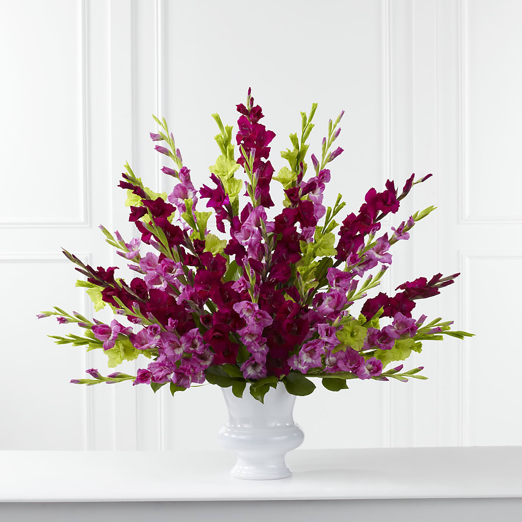 Solemn Offering Arrangement – Velvet Leaf And Stem, Las Vegas NV