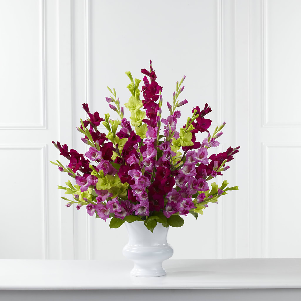 Solemn Offering Arrangement – Velvet Leaf And Stem, Las Vegas NV