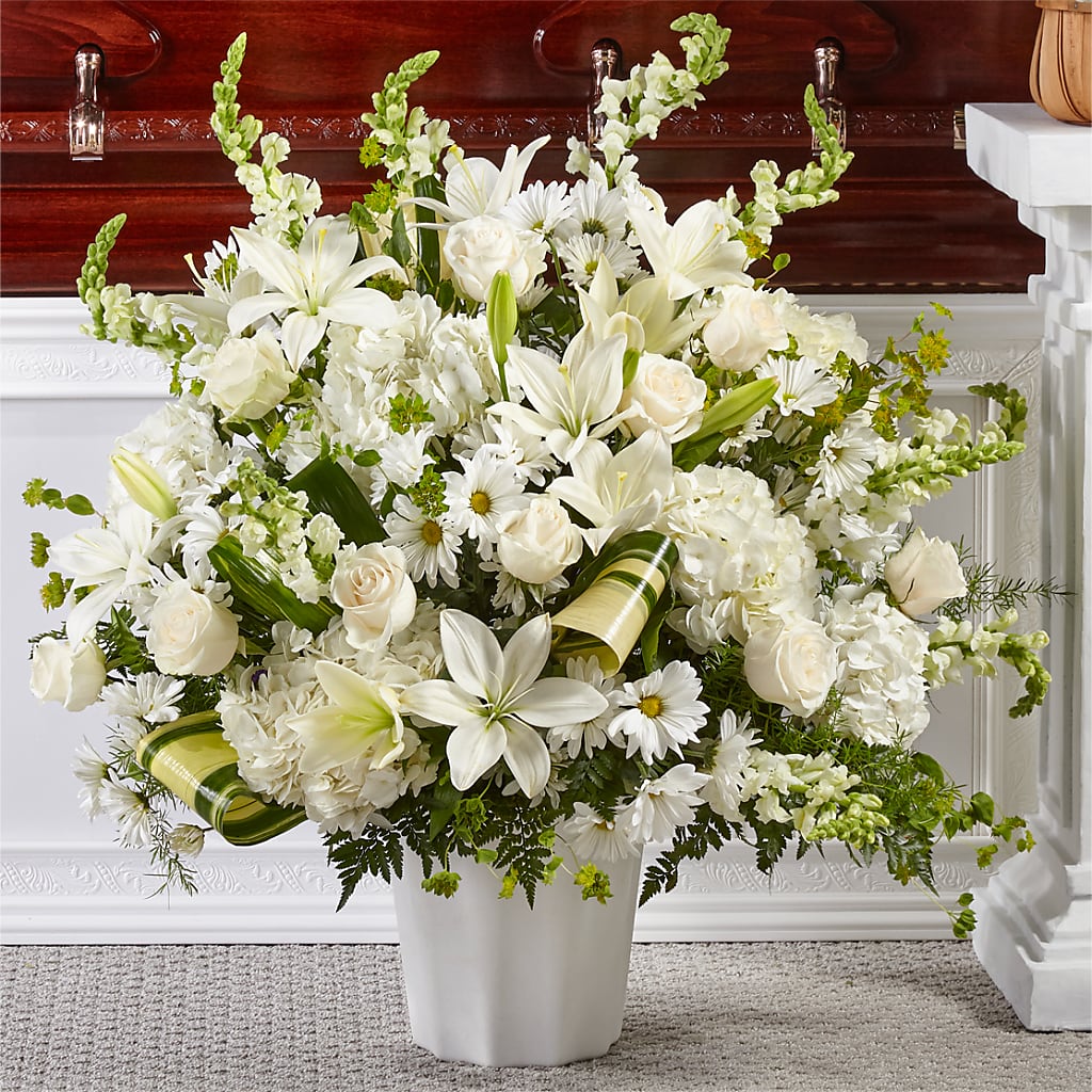 Thoughts of Tranquility Floor Basket – Velvet Leaf And Stem, Las Vegas NV