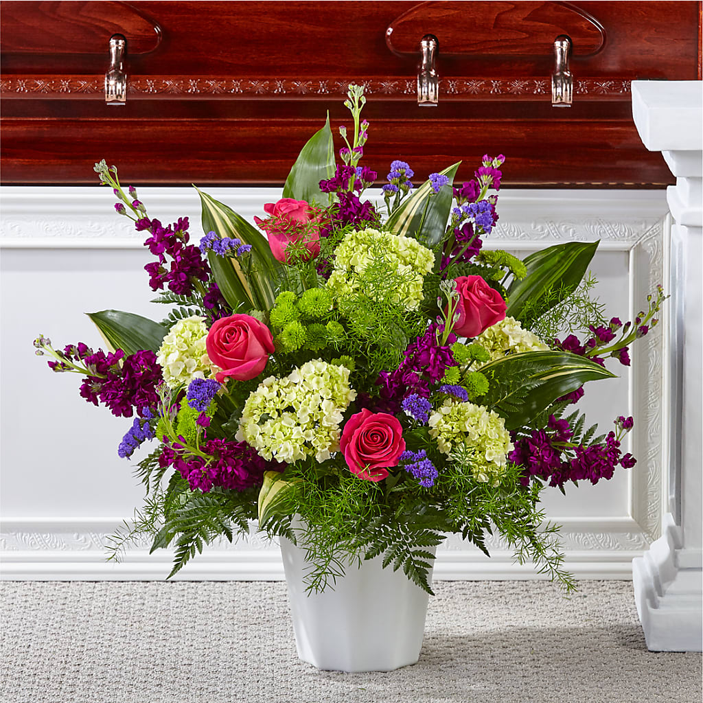 Beautiful Horizons Floor Basket – Velvet Leaf And Stem, Las Vegas NV
