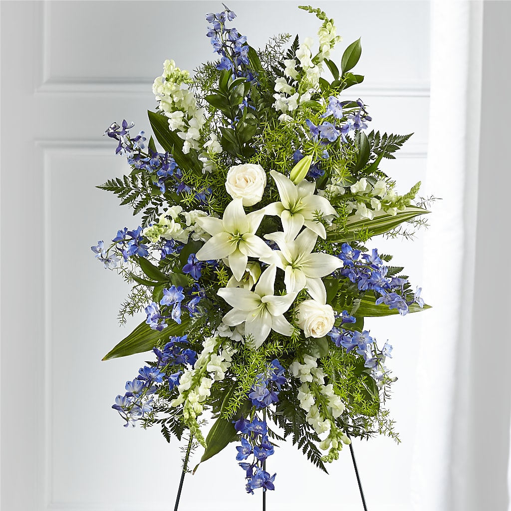 Faithful Friend Standing Spray – Velvet Leaf And Stem, Las Vegas NV