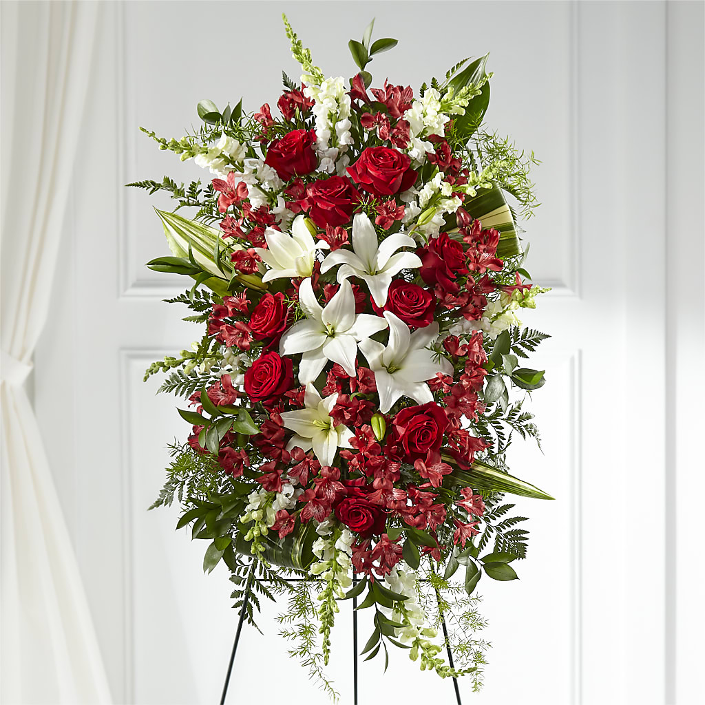 Everlasting Memory Standing Spray – Velvet Leaf And Stem, Las Vegas NV