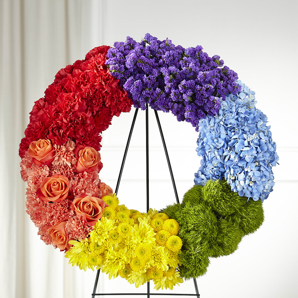 Circle of Love Wreath – Velvet Leaf And Stem, Las Vegas NV