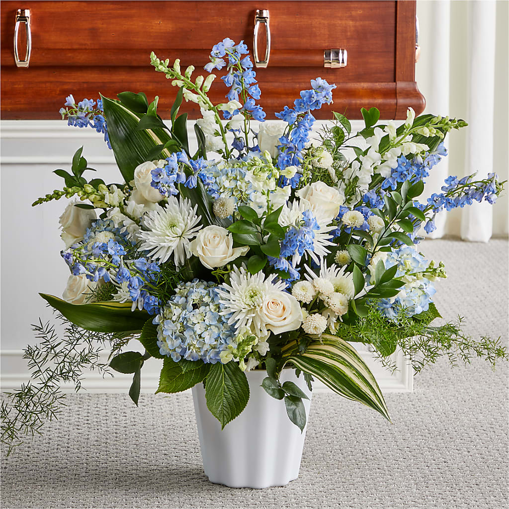 Everlasting Memories Floor Basket – Velvet Leaf And Stem, Las Vegas NV
