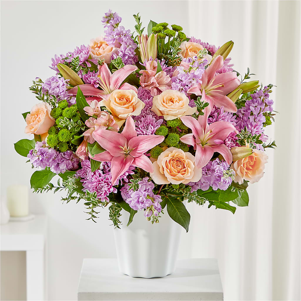 Supportive Embrace Tabletop Basket – Velvet Leaf And Stem, Las Vegas NV