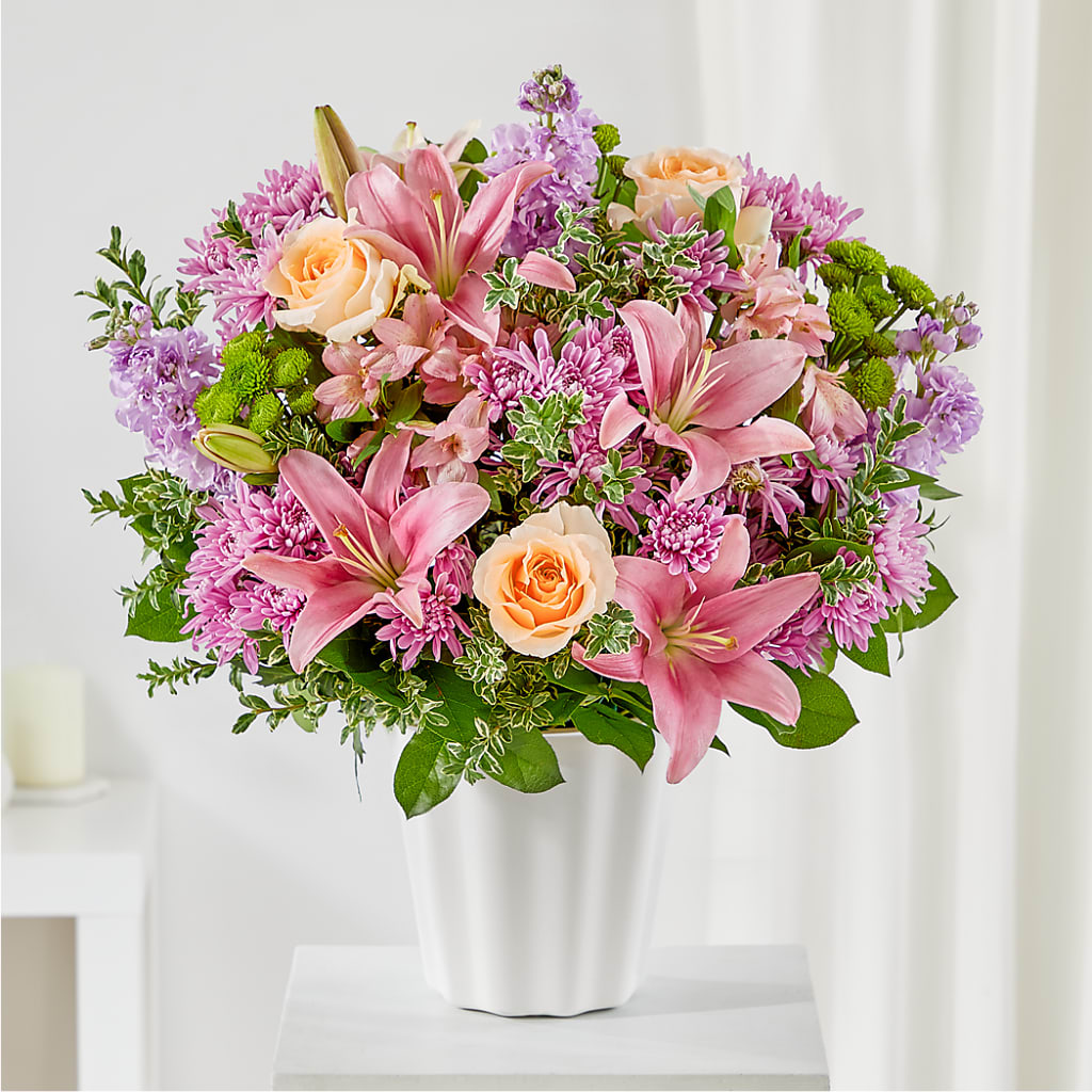 Supportive Embrace Tabletop Basket – Velvet Leaf And Stem, Las Vegas NV