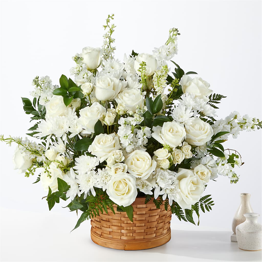 Heartfelt Condolences Arrangement – Velvet Leaf And Stem, Las Vegas NV