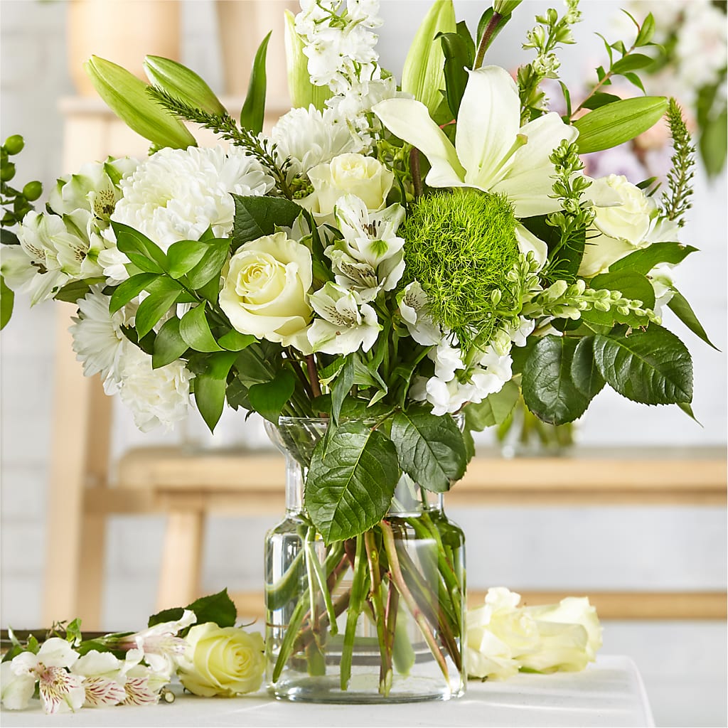 Classic Ivory – A Florist Original – Velvet Leaf And Stem, Las Vegas NV