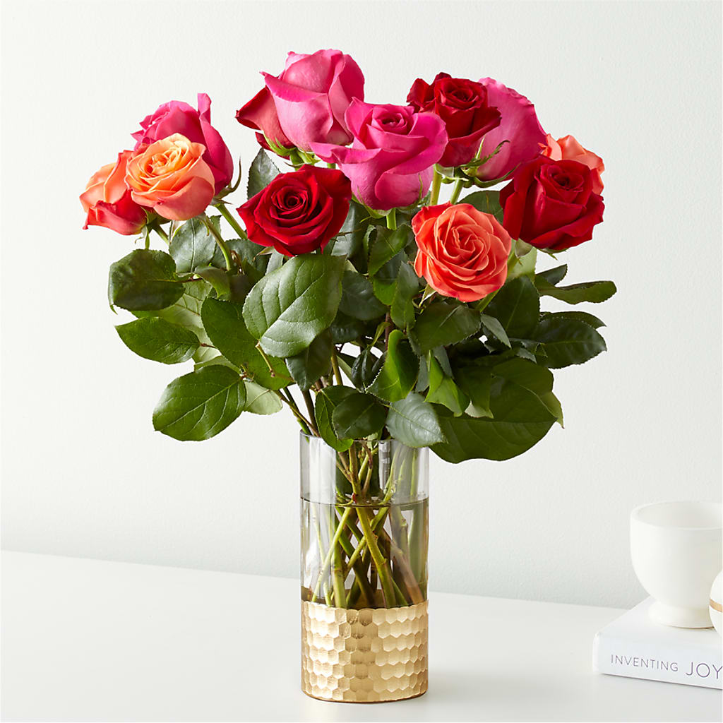 Ever After Rose Bouquet – Velvet Leaf And Stem, Las Vegas NV