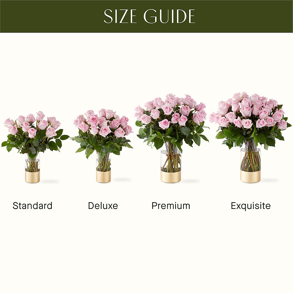 Picture Perfect Pink Rose Bouquet – Velvet Leaf And Stem, Las Vegas NV