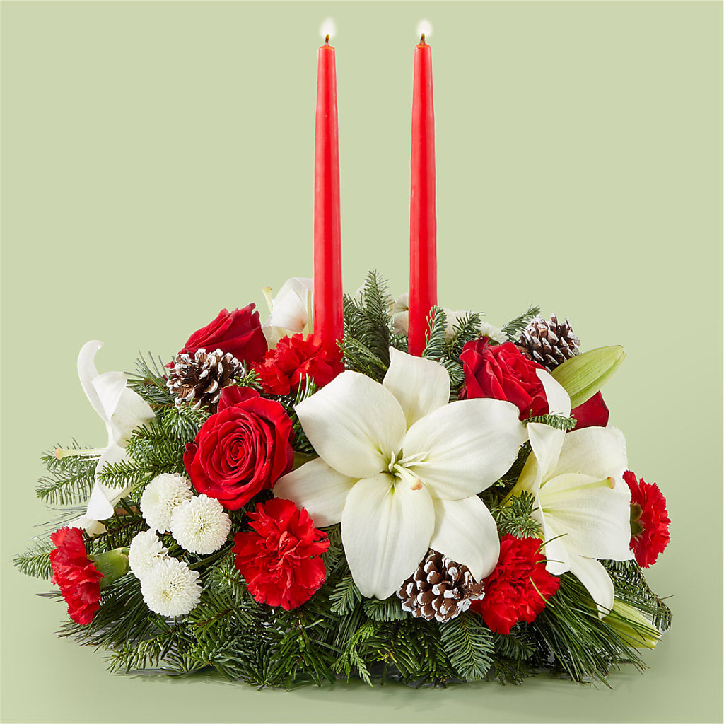 Seasonal Festivities Centerpiece – Velvet Leaf And Stem, Las Vegas NV