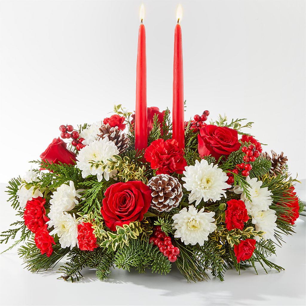 Holiday Soiree Centerpiece – Velvet Leaf And Stem, Las Vegas NV