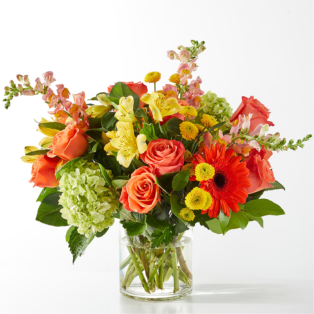 Autumn Sunshine Bouquet – Velvet Leaf And Stem, Las Vegas NV