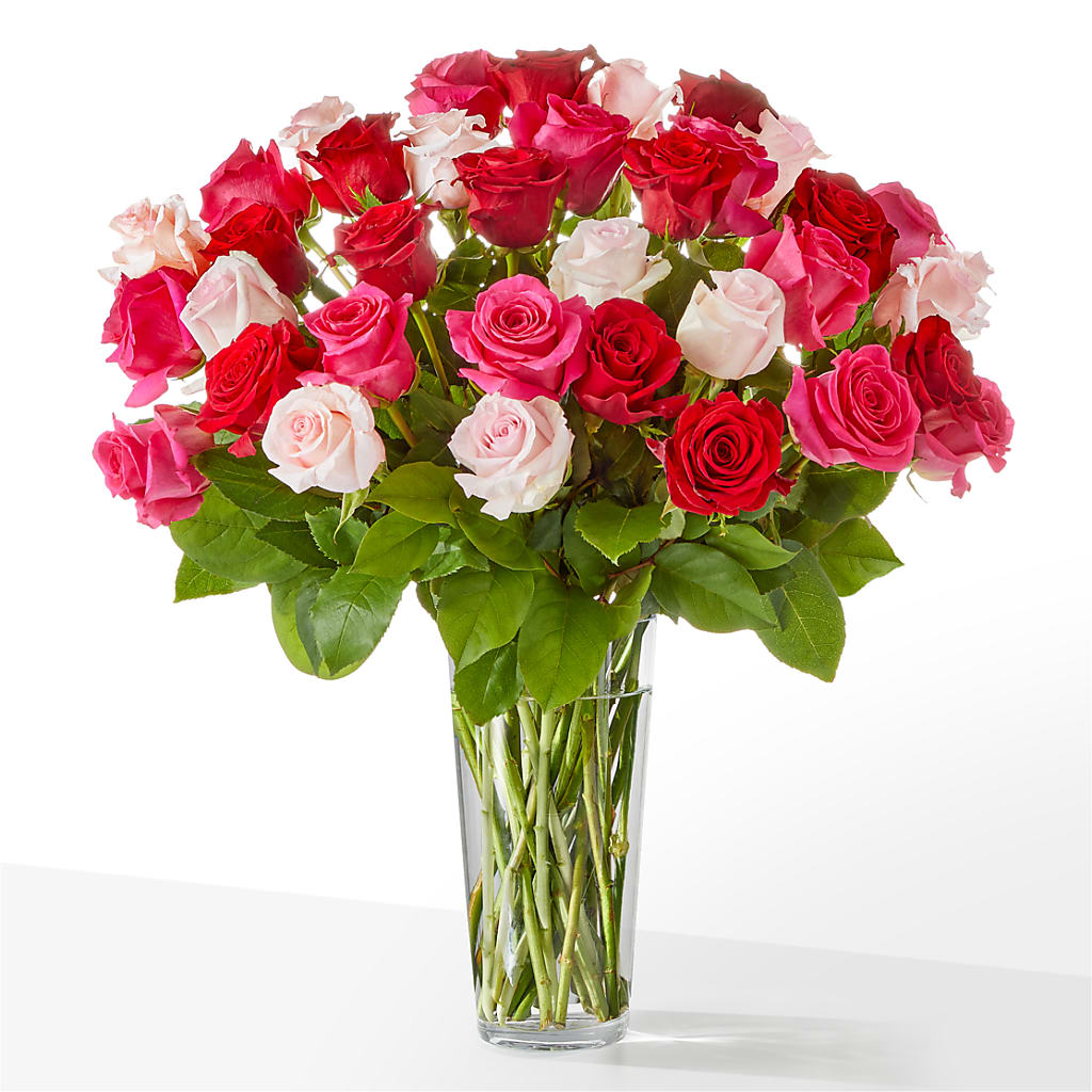 Charming Rose Bouquet – Velvet Leaf And Stem, Las Vegas NV