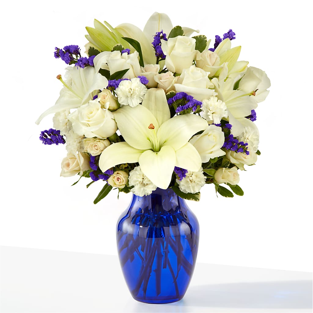 Sapphire Rush Bouquet – Velvet Leaf And Stem, Las Vegas NV