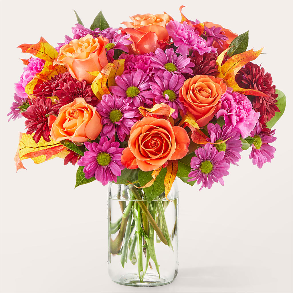 Mum's the Word Bouquet – Velvet Leaf And Stem, Las Vegas NV